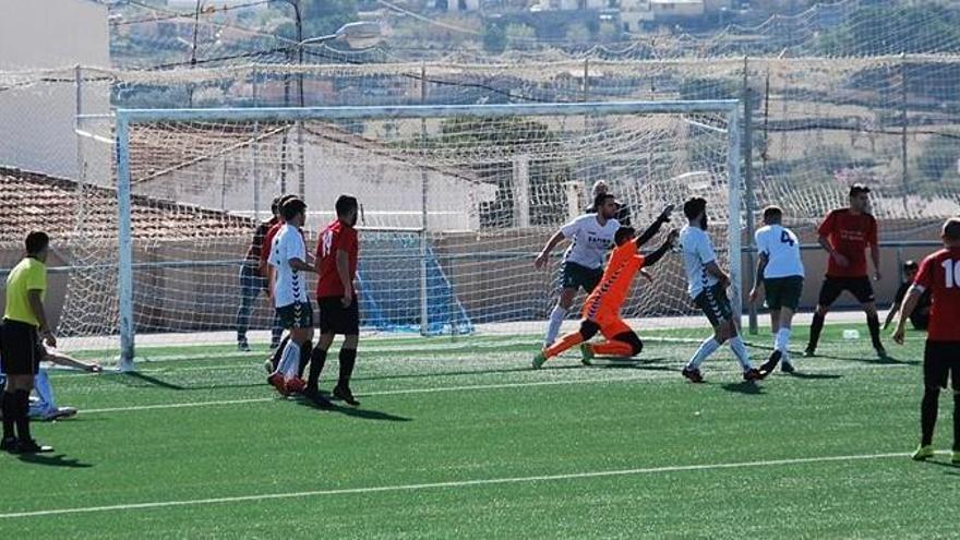 Imagen de uno de los partidos jugados por el Pinoso.