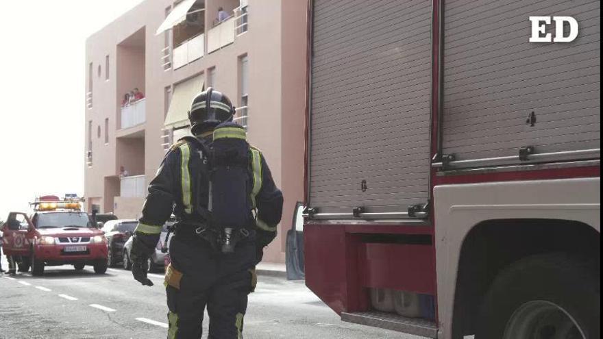 Coche incendiado en Adeje