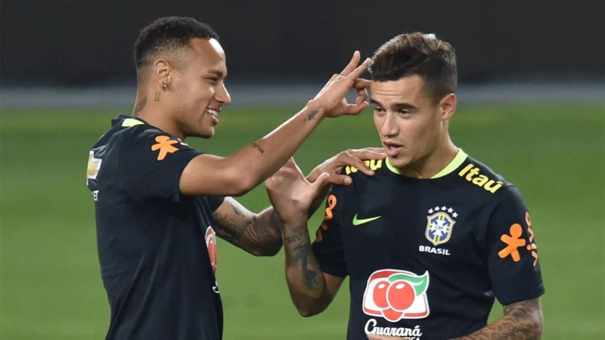 Neymar y Coutinho mantienen una gran relación personal
