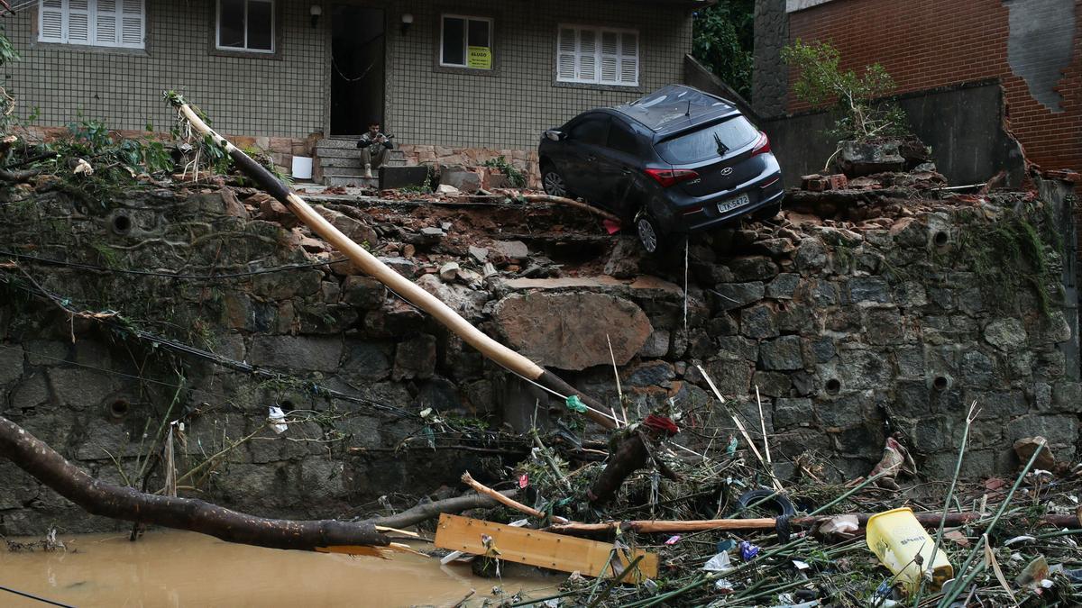 Inundaciones en Petrópolis (Brasil) tras las fuertes precipitaciones