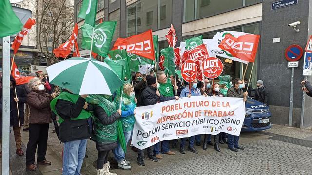 Concentración de trabajadores de la Inspección de Trabajo en Madrid el pasado día 22 de marzo