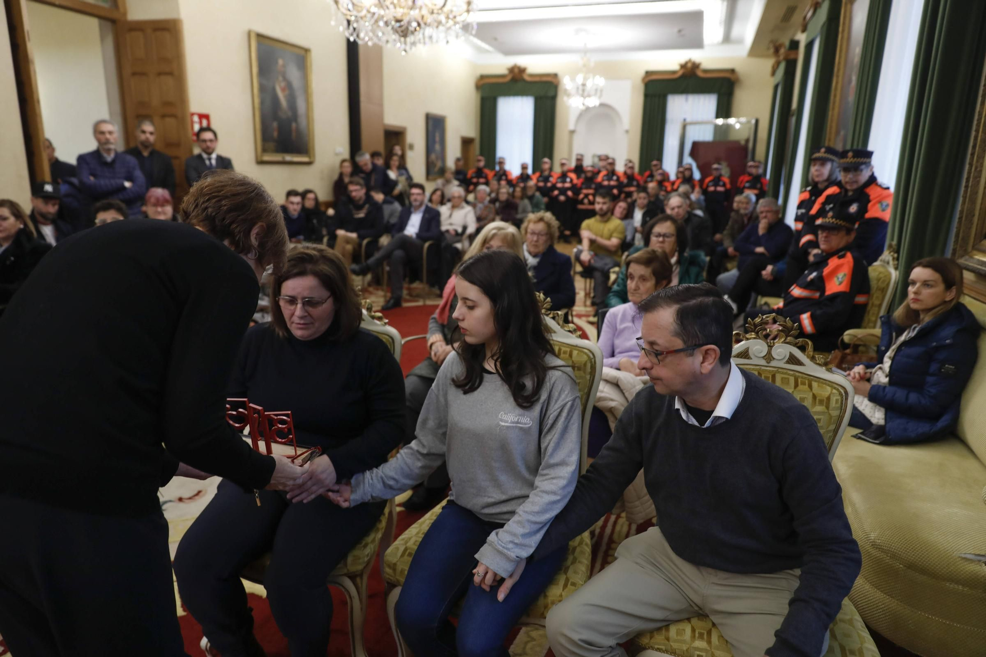 Emotivo homenaje a Inés Sánchez, la voluntaria de Protección Civil gijonesa fallecida en un accidente de tráfico en León