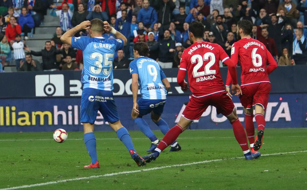 El conjunto malaguista y el gallego igualan a cero en el partido más atractivo de la jornada en la Liga 123