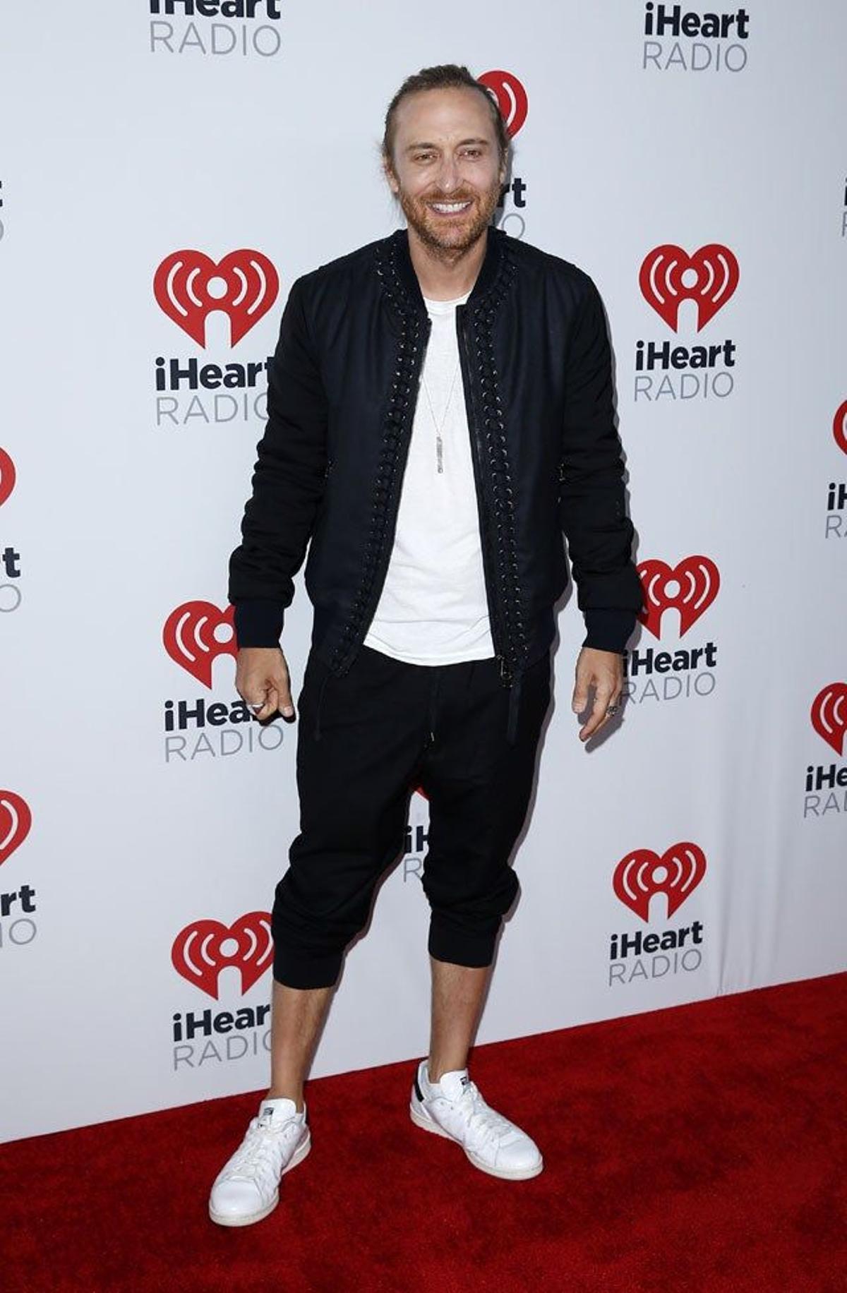 David Guetta en la alfombra roja del iHeartRadio Festival