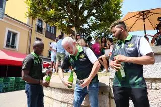 EN IMÁGENES: Los rituales y la preparación de los escanciadores en los instantes previos a concursar