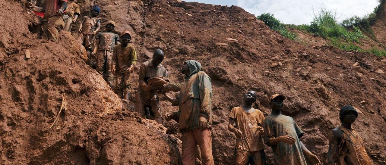 Mina de cobalto en Chudja, en el noreste del Congo.