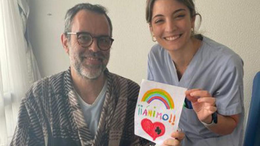 Alumnos del colegio Miralba envían cartas de ánimo a pacientes de Ribera Povisa