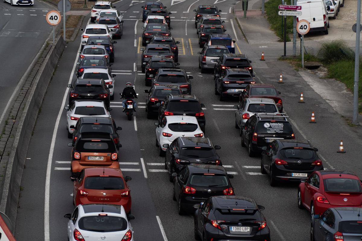 Tránsito de coches en A Coruña
