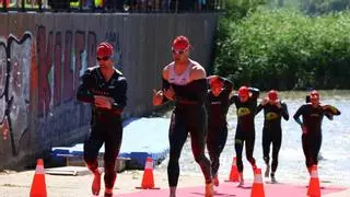 Bernad y Larroze vencen el VIII Triatlón de Zaragoza