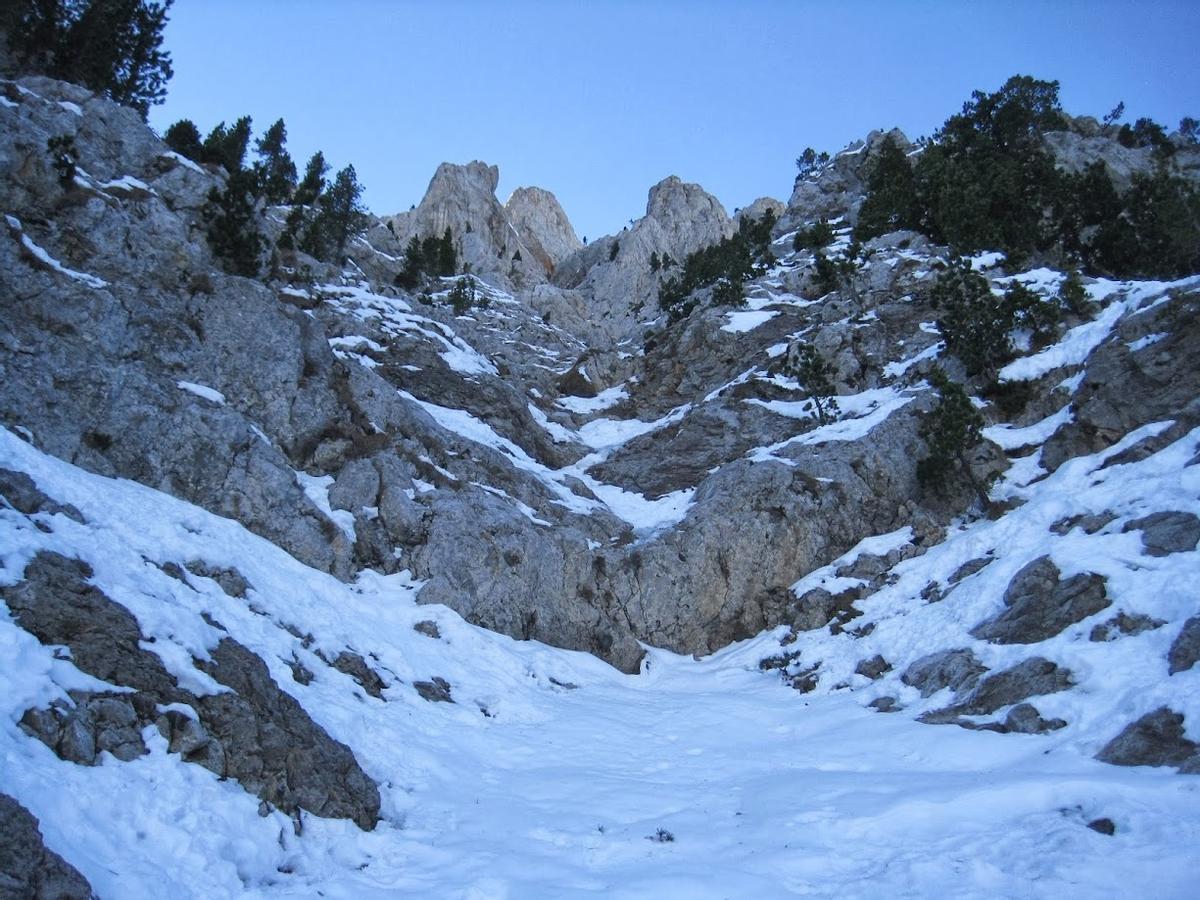 Un tram de l'ascens a la Canal Roja, en una imatge d'arxiu