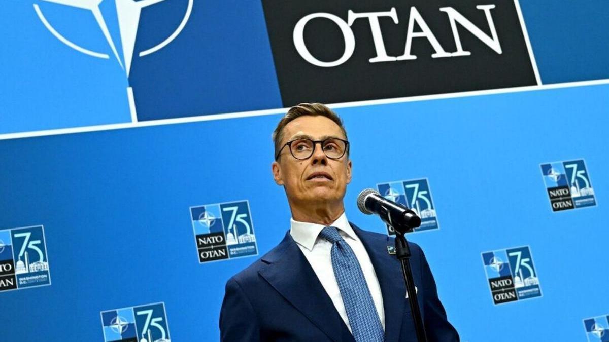 Alexander Stubb, president de Finlàndia, durant la cimera de l’OTAN a Washington, el juliol del 2024. |  GRAEME SLOAN / BLOOMBERG