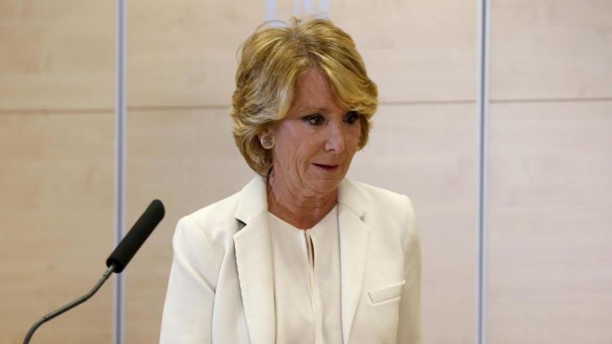 La expresidenta Esperanza Aguirre.