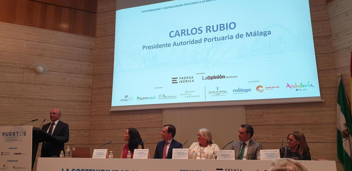 Carlos Rubio, presidente de la Autoridad Portuaria, clausuró el acto