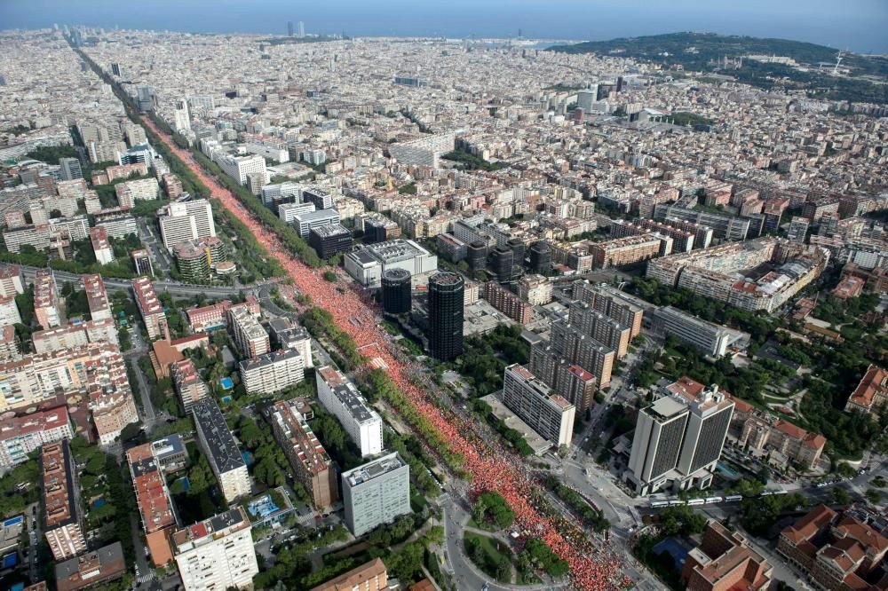 La Diada, des de l'aire