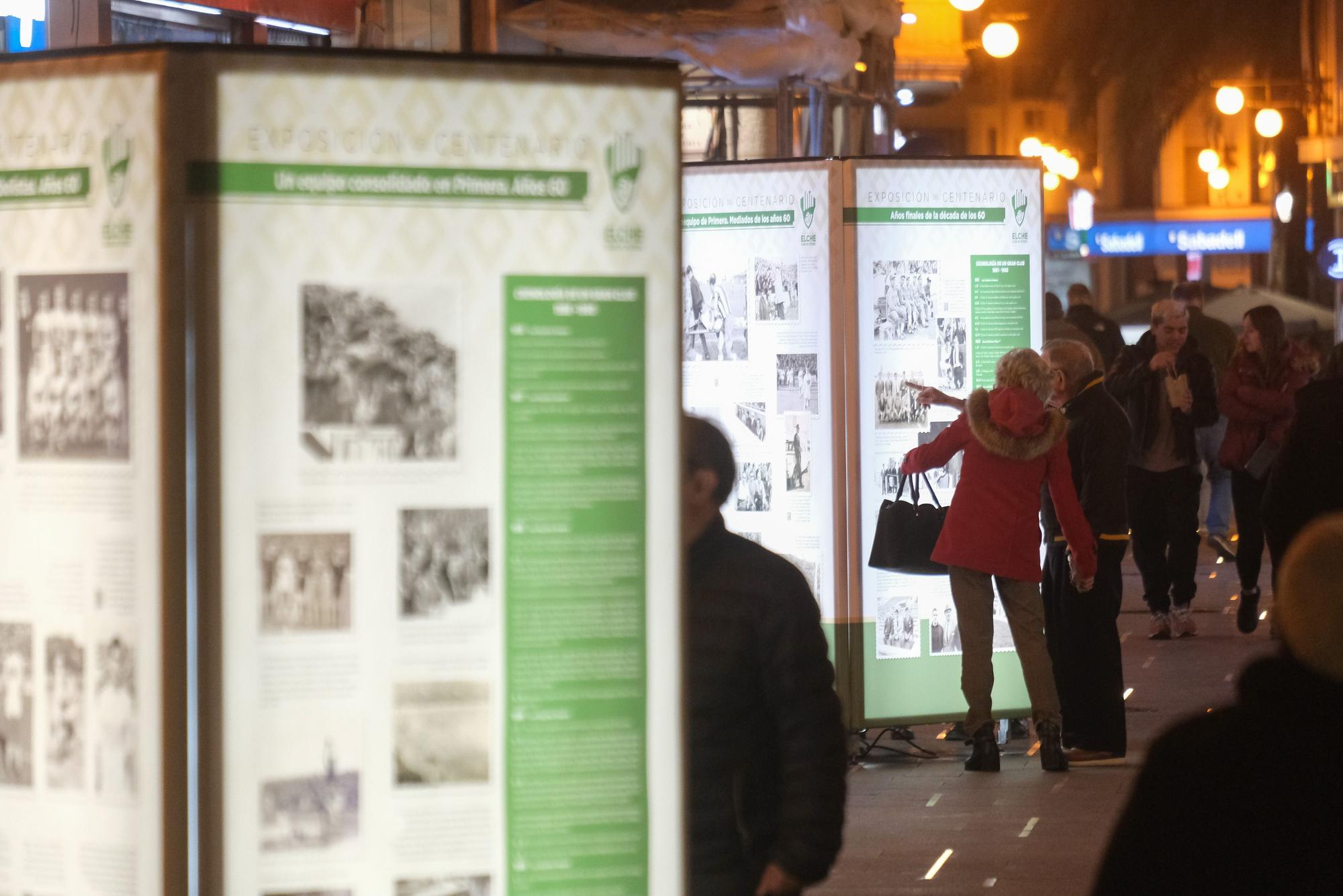 La exposición "100 años de sentimiento franjiverde" llega al centro de la ciudad