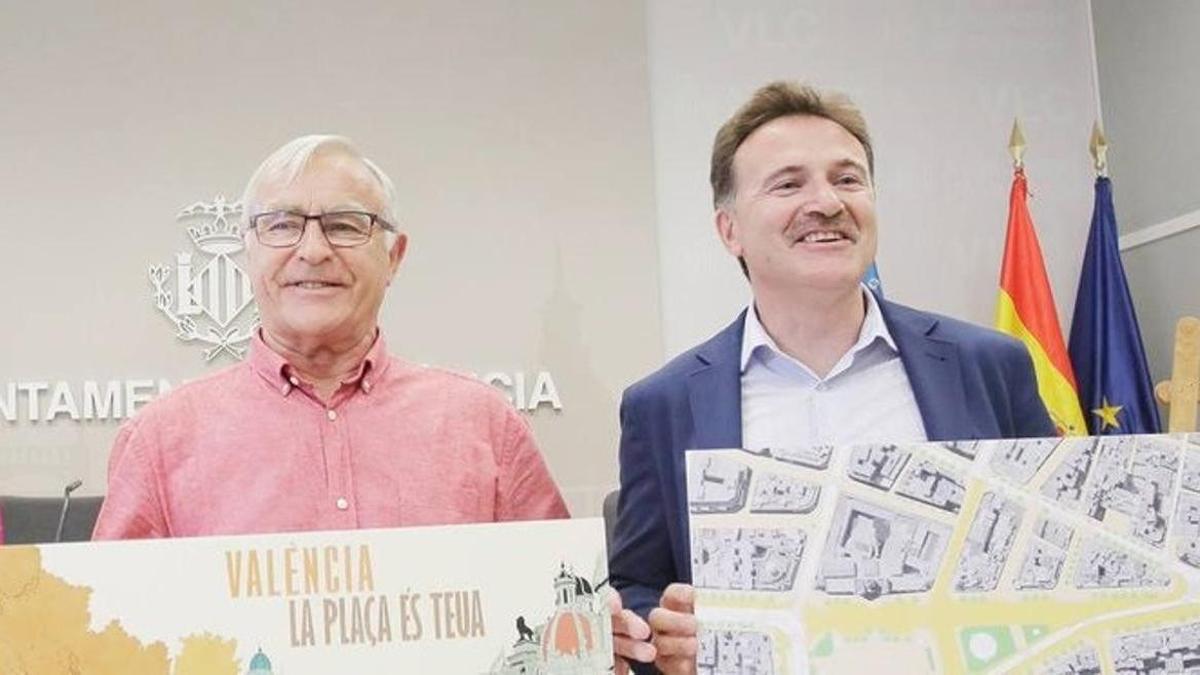 Joan Ribó y Giuseppe Grezzi en un acto conjunto.