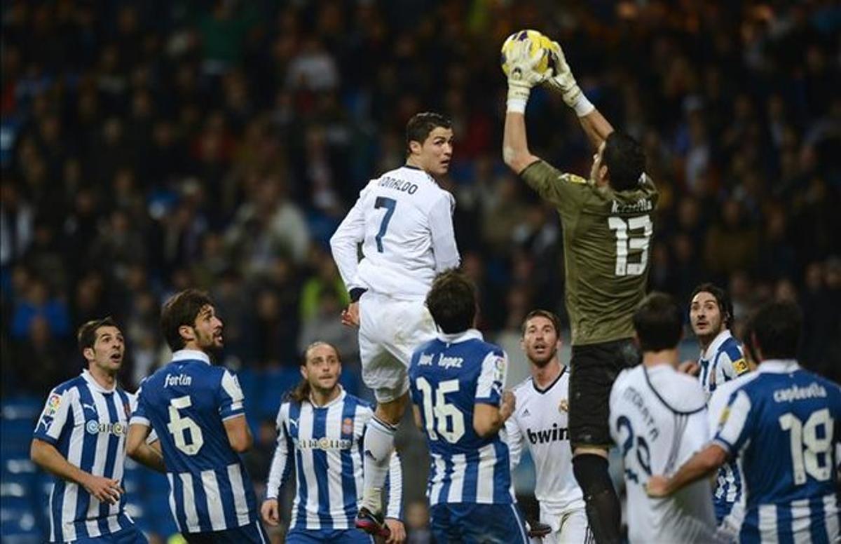 Imatge del Madrid-Espanyol del passat desembre en el Bernabéu.