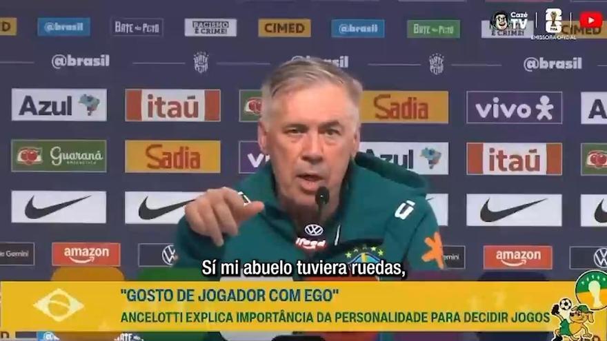 La curiosa respuesta de Ancelotti sobre la lesión de Neymar: "Si mi abuelo tuviera ruedas, sería un coche"