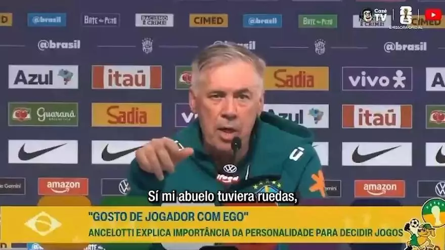 La curiosa respuesta de Ancelotti sobre la lesión de Neymar: "Si mi abuelo tuviera ruedas, sería un coche"