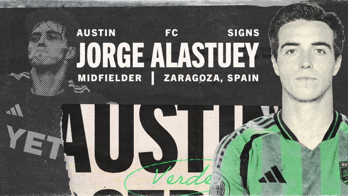 Anuncio del contrato de Jorge Alastuey con el Austin