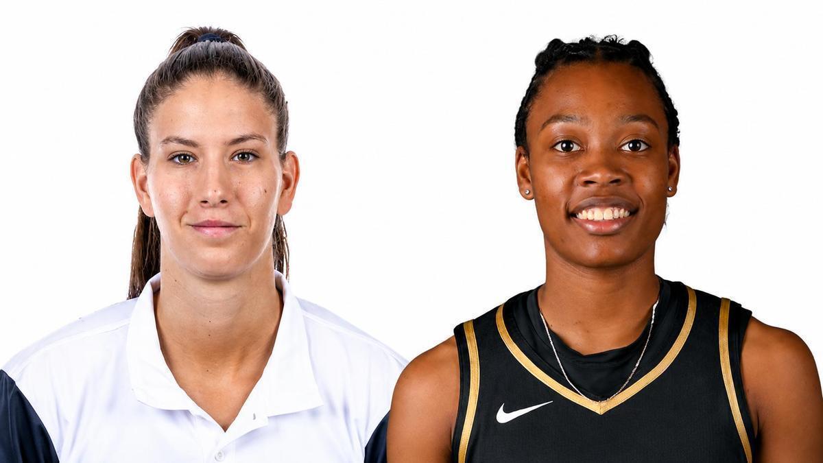 Garzon y Sheppard, en las imágenes de sus fichas en la WNBA