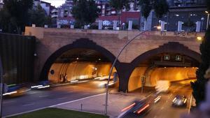 Imagen del túnel de la Rovira, esta tarde
