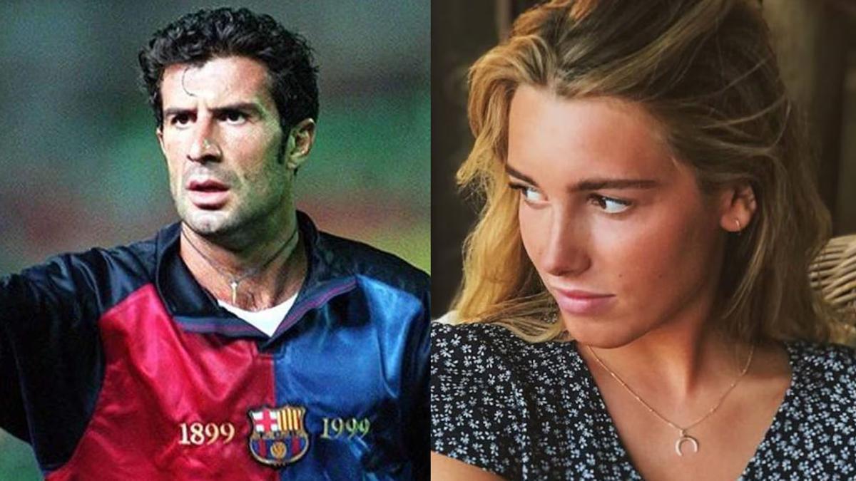 Daniel Sveden Figo, junto a su padre, Luis