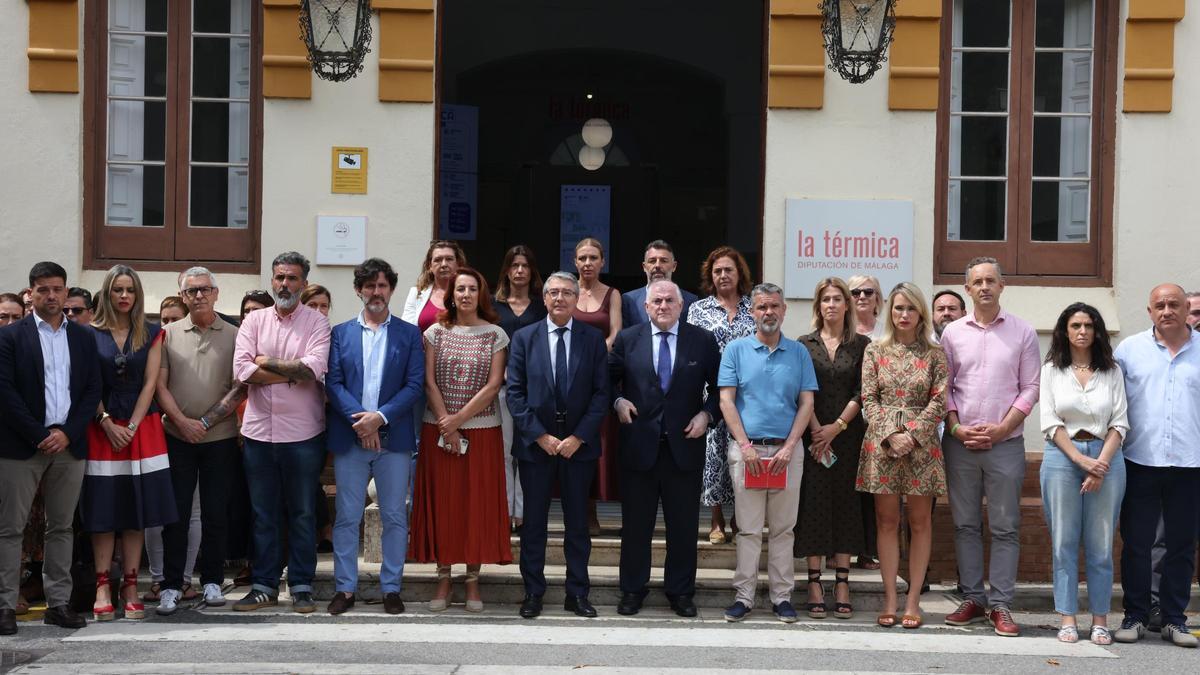 Minuto de silencio en la Diputación este marets por la última víctima de violencia de género en la provincia de Málaga