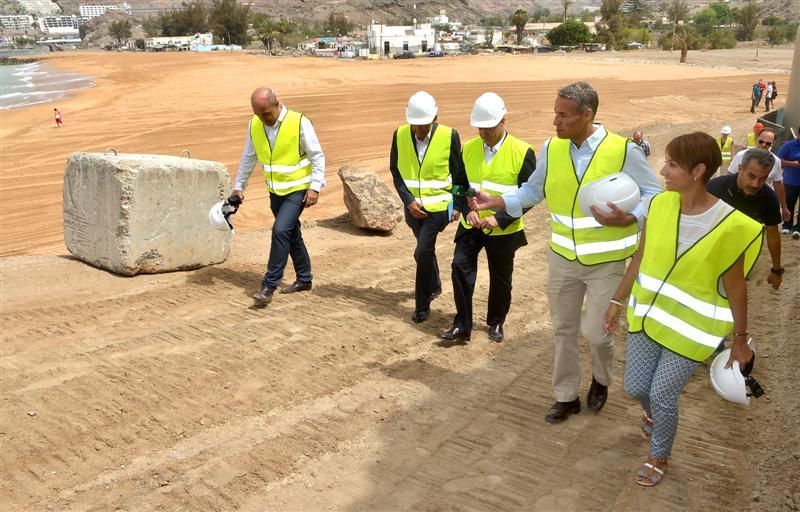 Visita de la Feht a la nueva Playa de Anfi Tauro