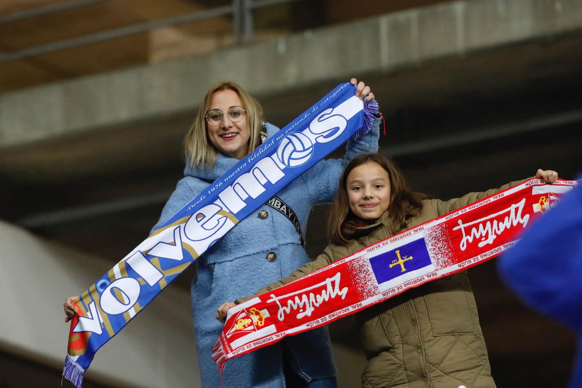 En imágenes: así se vivió el derbi en el Tartiere