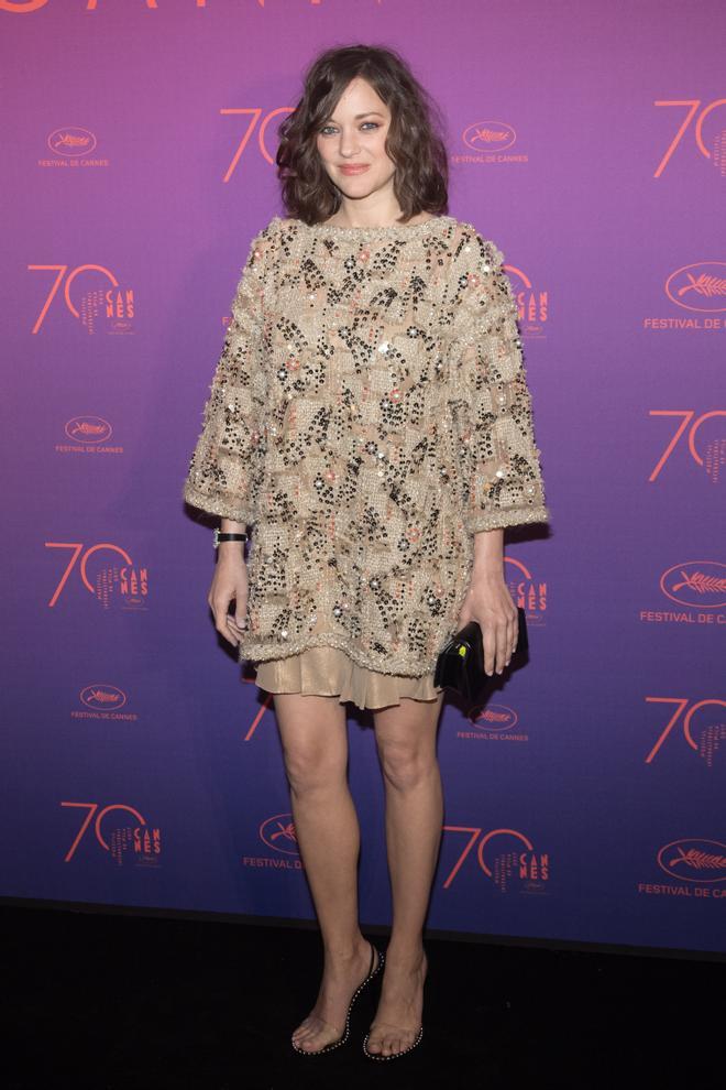 Marion Cotillard en la ceremonia de apertura del 70 Festival de Cine de Cannes