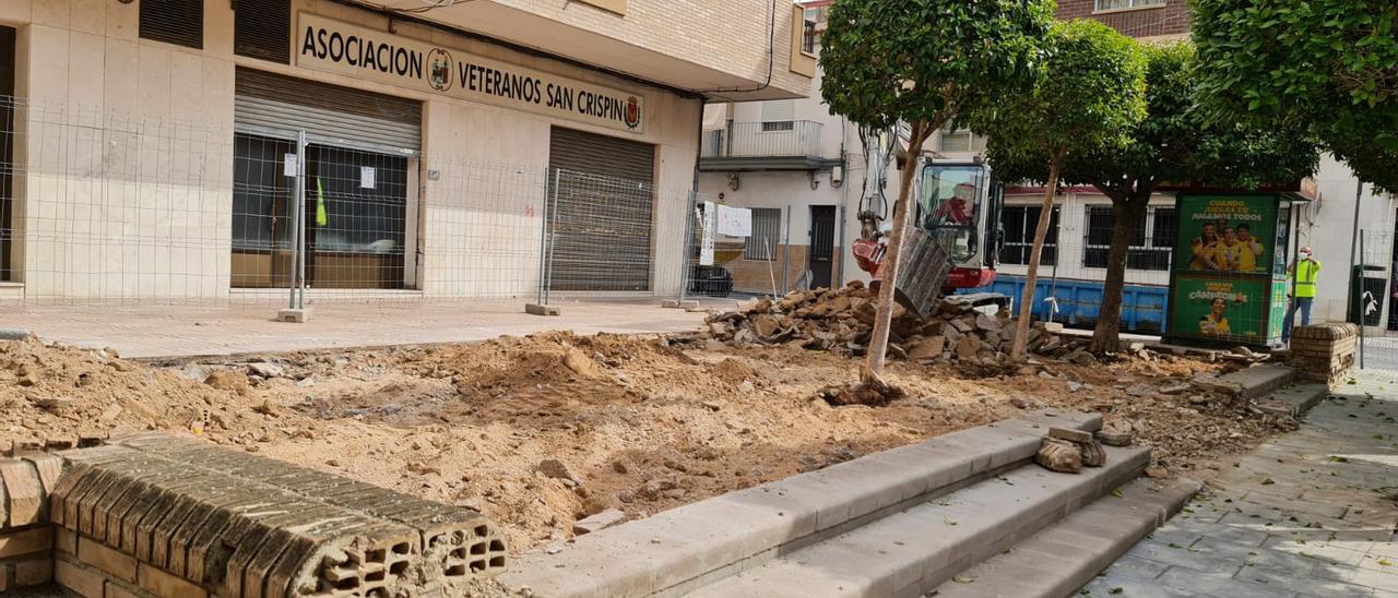 Las obras de remodelación de la plaza han comenzado esta semana.