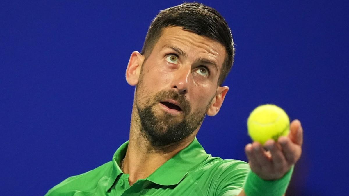 Djokovic, durante la final en Miami