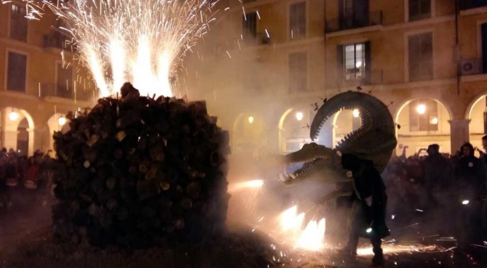 Palma feiert Sant Sebastià trotz Regen, Wind und Kälte