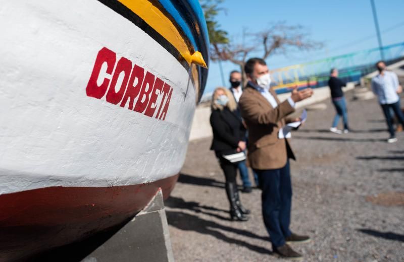 Entrega del barco 'El Corbeta' al pueblo de San Andrés