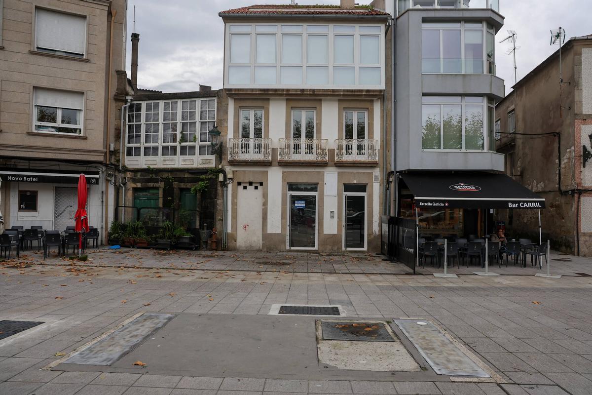 El transformador de la plaza de A Liberdade hace unas semanas