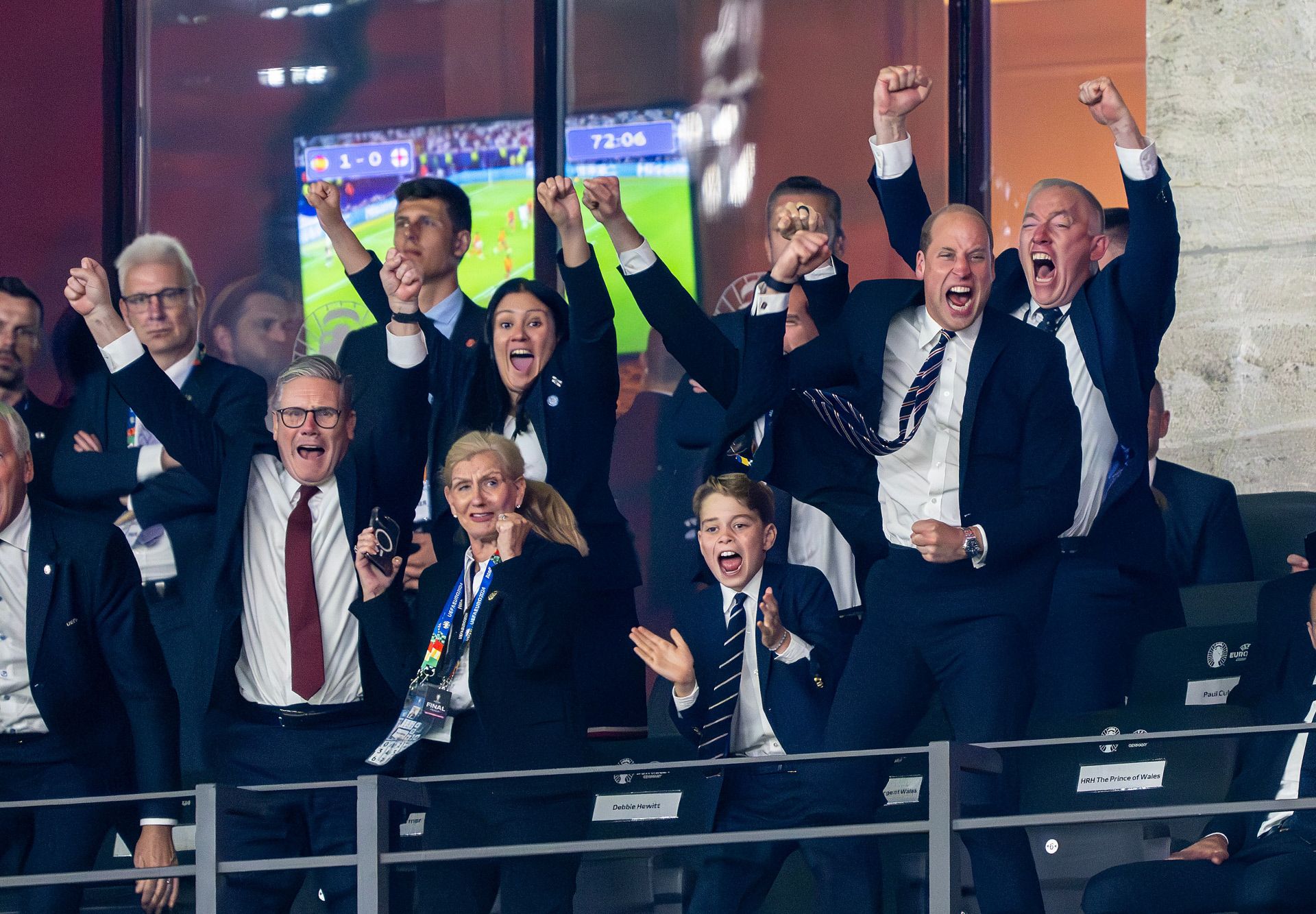 El príncipe George en la final de la Eurocopa en Berlín.