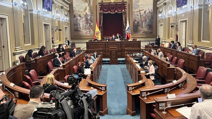 Pleno del Parlamento de Canarias, este martes 14 de diciembre.