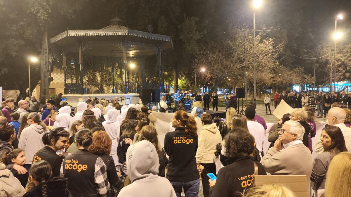 Glorieta de Gabriel Miró en Orihuela, ayer lunes, 25-N