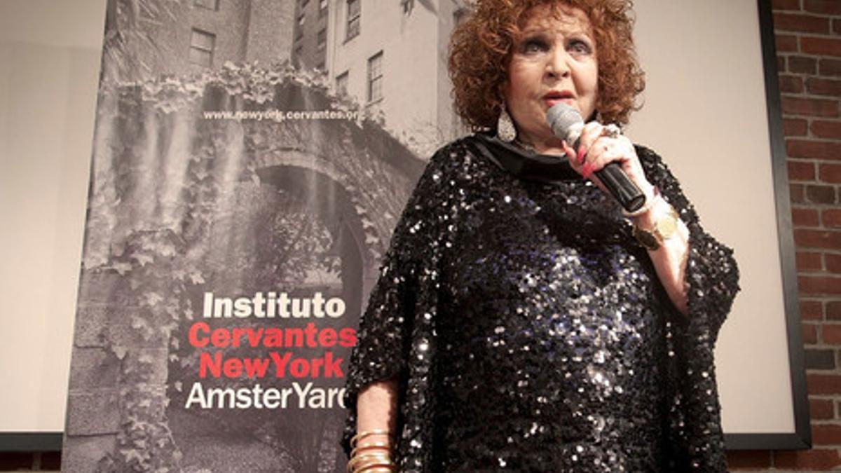 Sara Montiel en el Instituto Cervantes de Nueva York