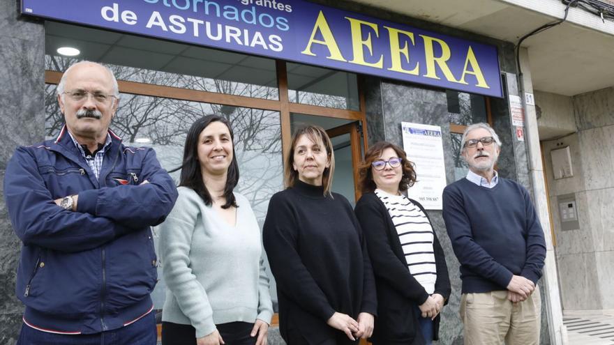 Por la izquierda, Secundino  Vega, Ángela Allende, Marina Ruiz, Fani  García y Juan Carlos Rodríguez. | Á. González