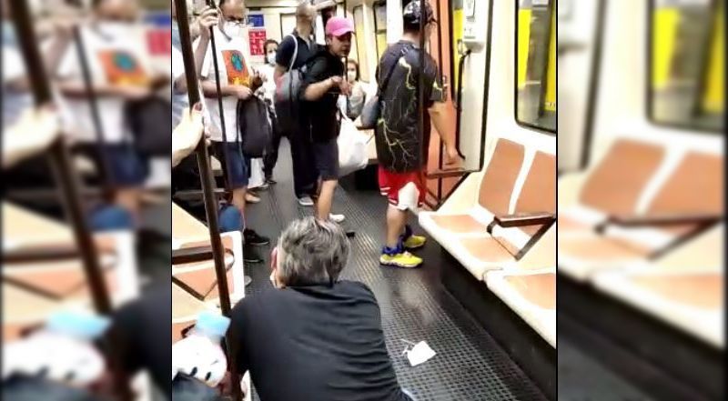 Un hombre agrede a un sanitario en el Metro de Madrid que le recriminó que viajara sin mascarilla