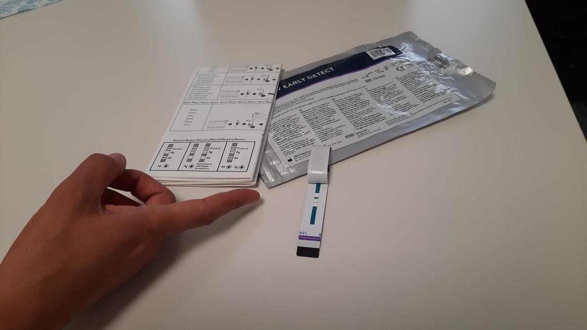 Test de pruebas del VIH.