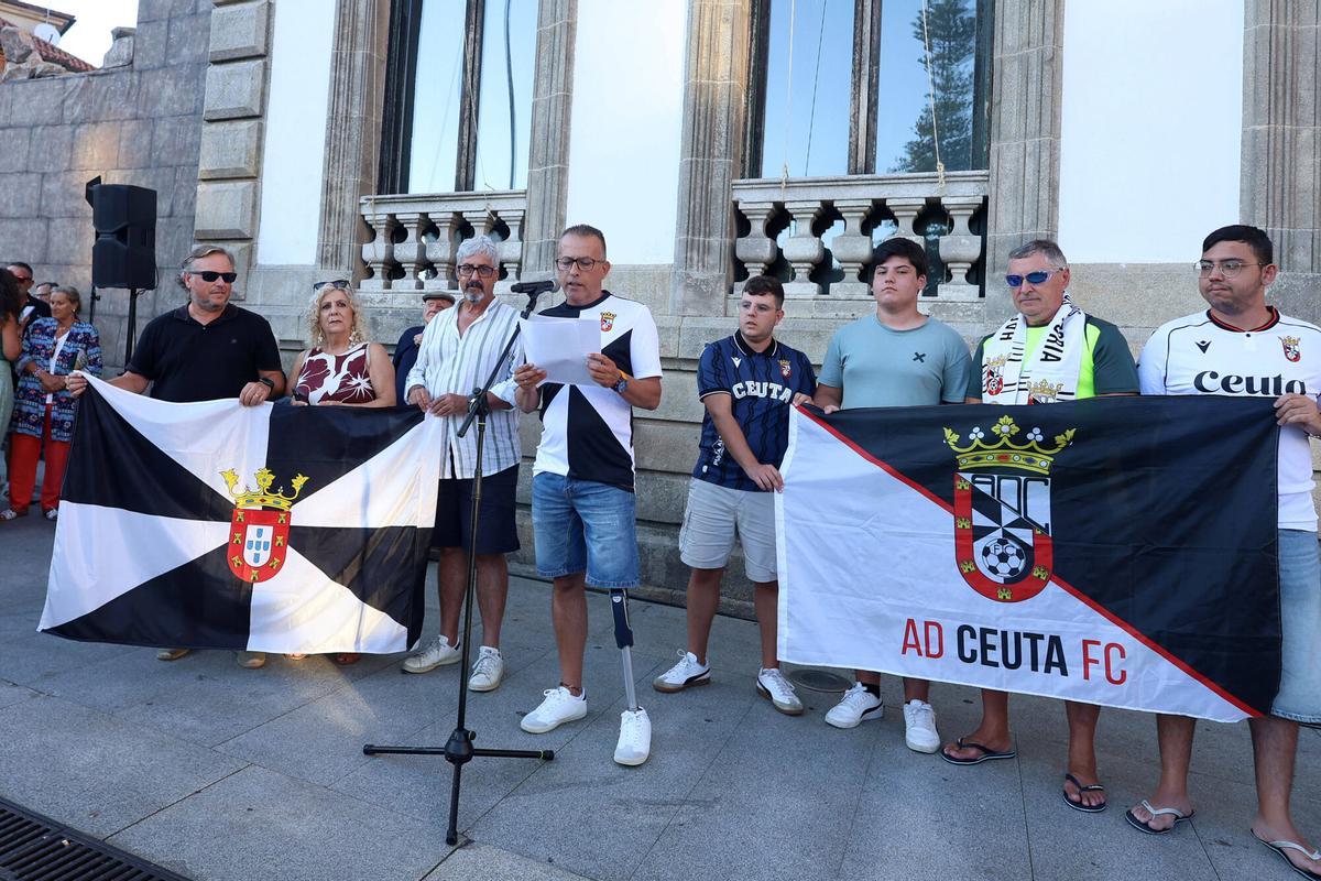 Manifestación por Ceuta en Pontevedra, con Mariano Rajoy