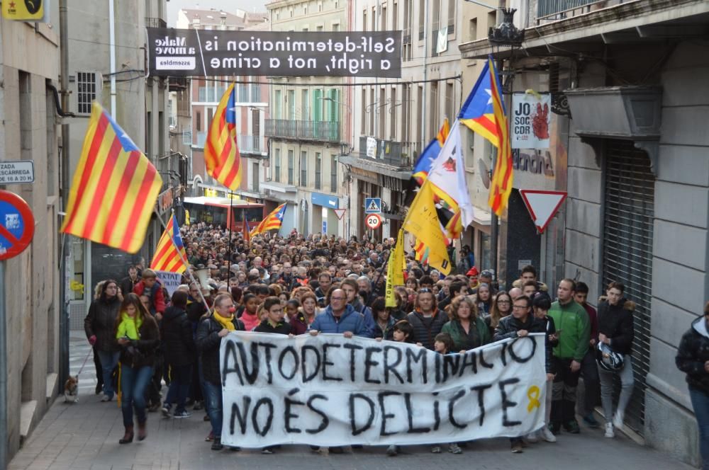 Berga omple els carrers amb una de les mobilitzaci