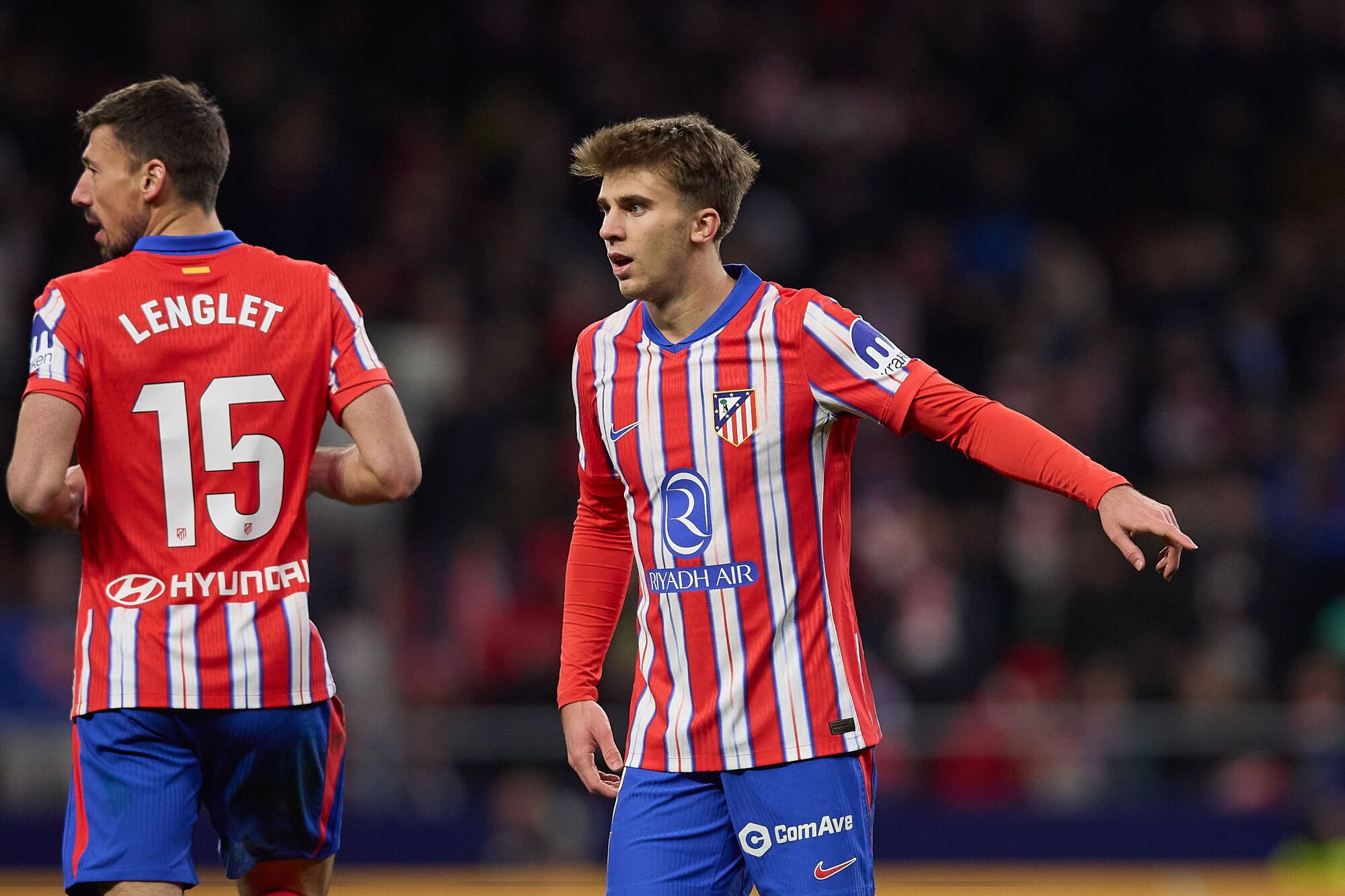 Pablo Barrios (Atletico de Madrid) during the Spanish League, LaLiga EA Sports, football match played between Atletico de Madrid and Sevilla FC at Riyadh Air Metropolitano stadium on December 08, 2024 in Madrid, Spain. AFP7 08/12/2024 ONLY FOR USE IN SPAIN. Oscar J. Barroso / AFP7 / Europa Press;2024;SOCCER;SPAIN;SPORT;ZSOCCER;ZSPORT;Atletico de Madrid v Sevilla FC - LaLiga EA Sports;