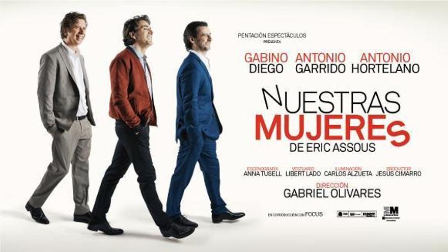 Gabino Diego, Antonio Garrido y Antonio Hortelano representarán en Cartagena &#039;Nuestras mujeres&#039;