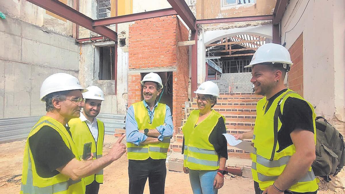 Las obras del proyecto de la Casa de Cultura de l'Alcora avanzan a buen ritmo.