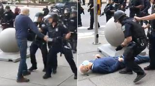 Un vídeo muestra una brutal agresión policial contra un anciano durante un manifestación en Buffalo