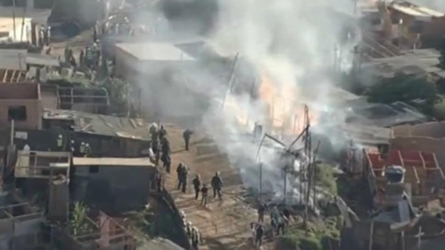 Incendian parte de una favela en Sau Paulo para evitar su desalojo